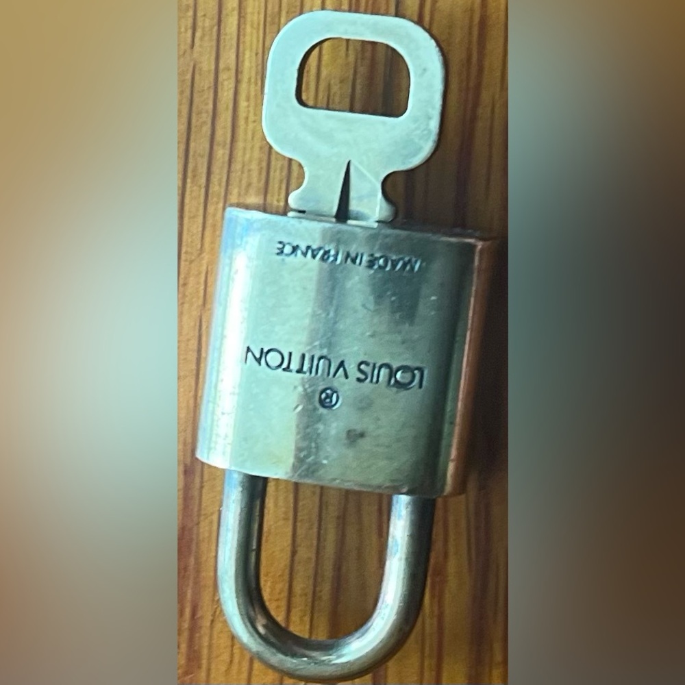 Louis Vuitton padlock and key